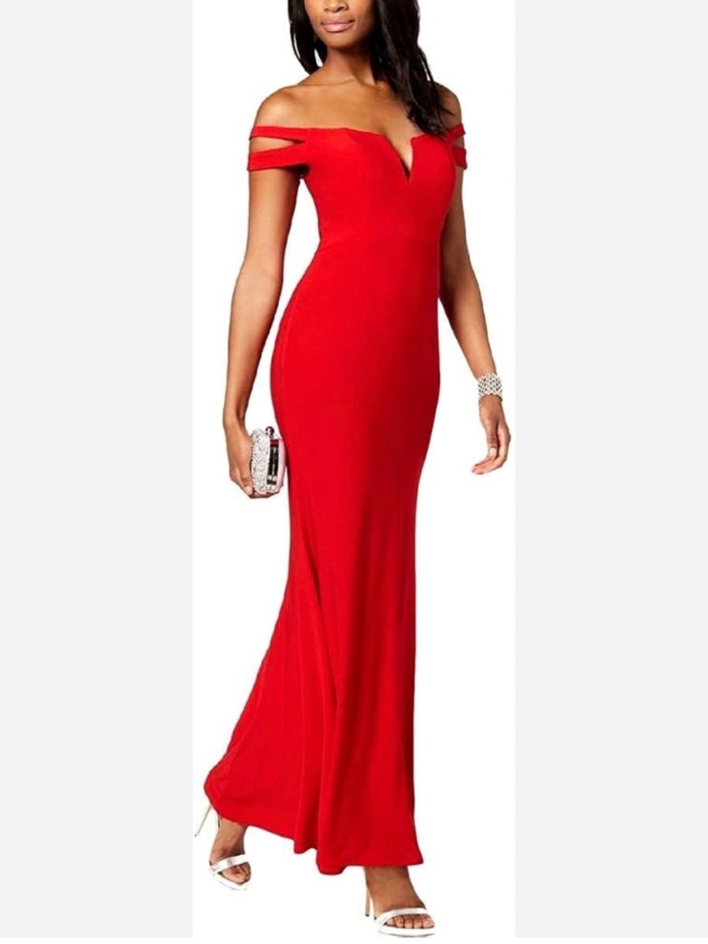 Bariano Red Evening Gown